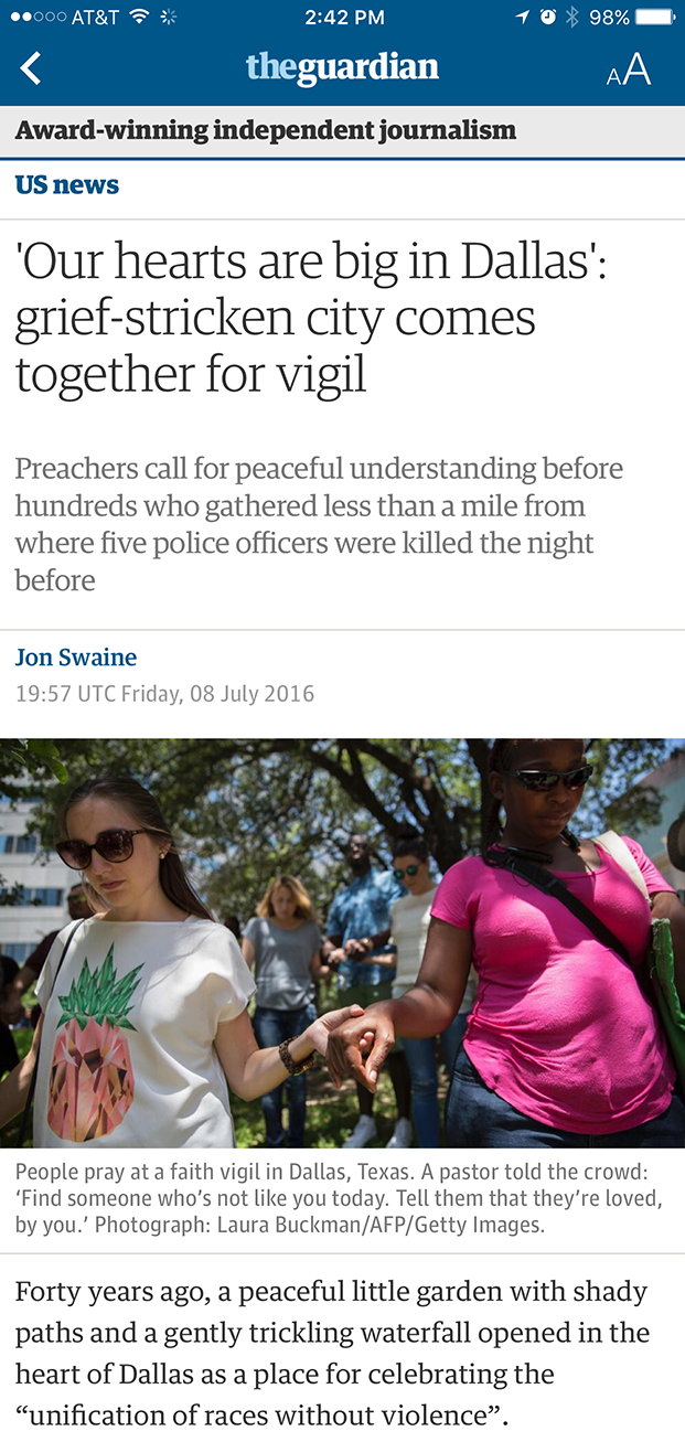 Apple News Guardian Article Screenshot