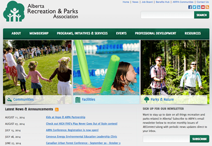 Screenshot of arpaonline.ca