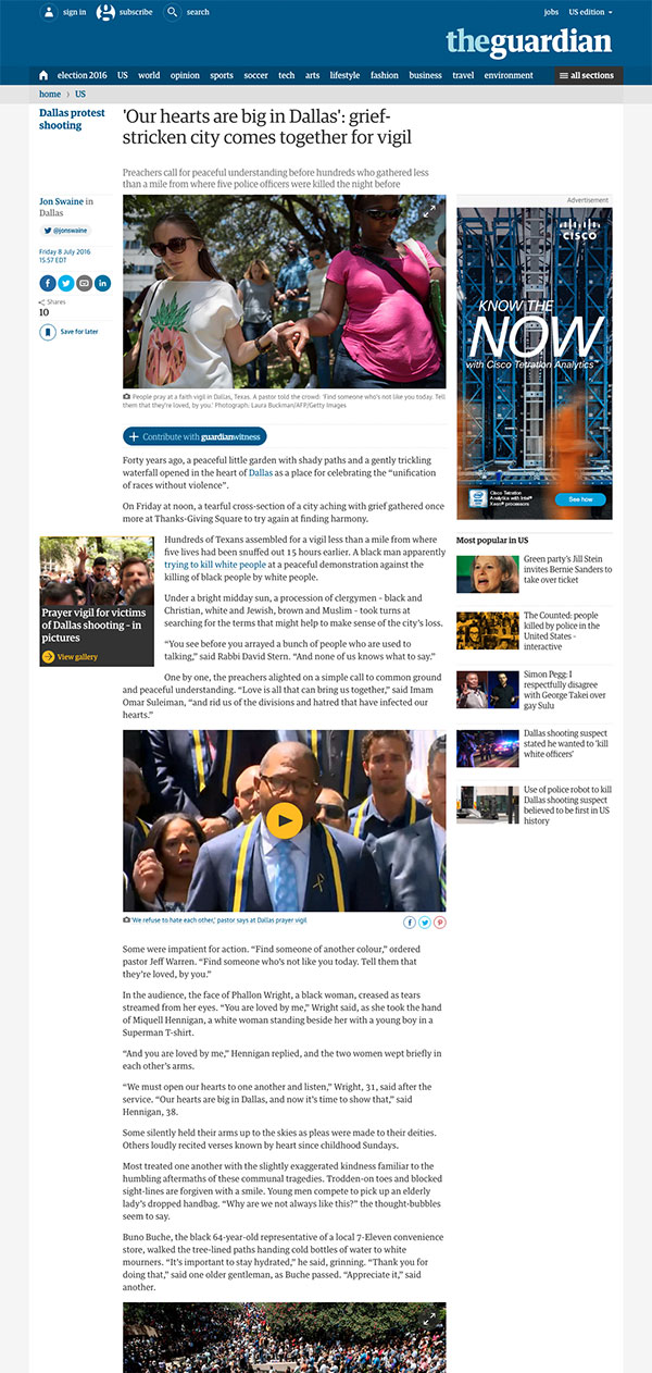 Guardian Website Article Screenshot