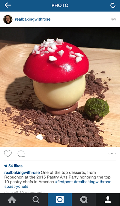 Rose's first post to Instagram