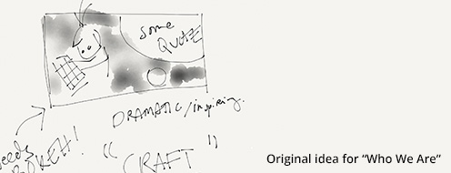 Original idea for the Who We Are Page