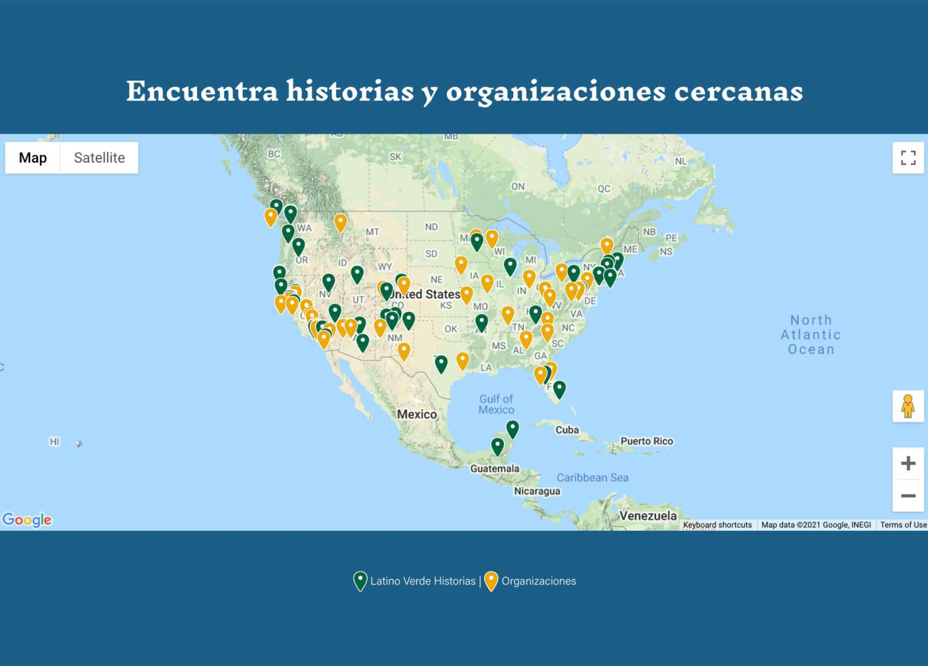 Latino Verde Story Map Screenshot