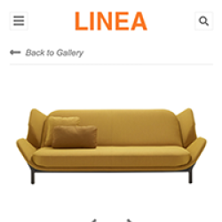Thumbnail  The Linea website shown on a tablet and phone
