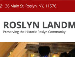 Thumbnail  Screenshot of the Roslyn Landmark Society website home page