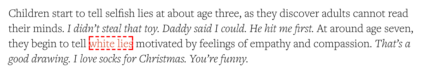 Screenshot of the keyboard focus on the GG Magazine web site