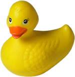 A kind of anemic looking rubber duck